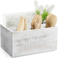 DRASTAR Silverware Caddy, Wooden Utensil Holder, Picnic Cutlery Holder by EnhanceYourDailyLife