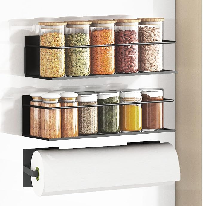 Magnetic Spice Rack For Refrigerator, Space Saving Magnetic Shelf For Fridge - Image 2