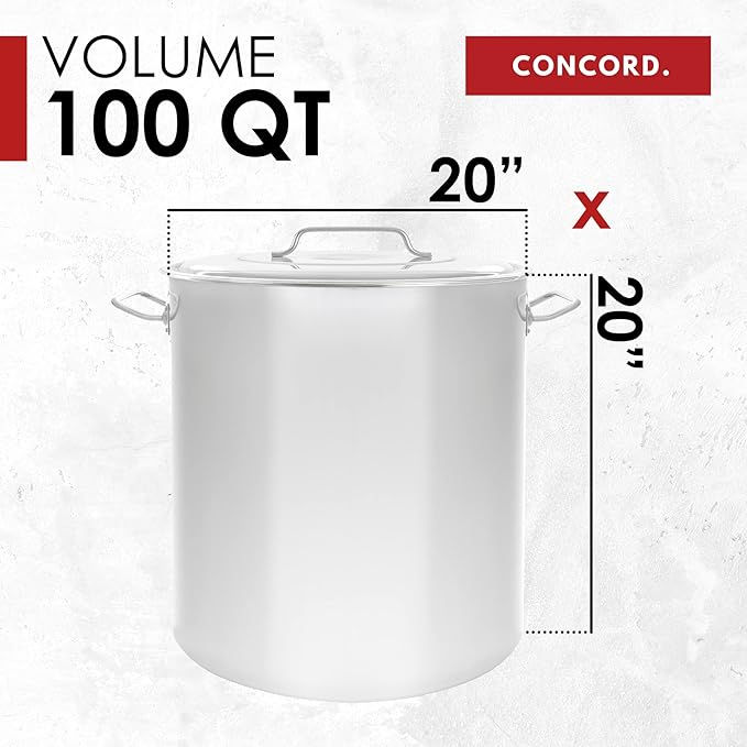 Concord Cookware Stainless Steel Stock Pot Kettle - Image 5