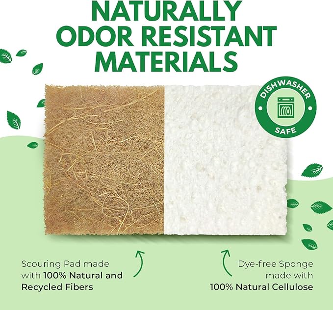 AIRNEX Natural Kitchen Sponges Pack of 20 - Image 4