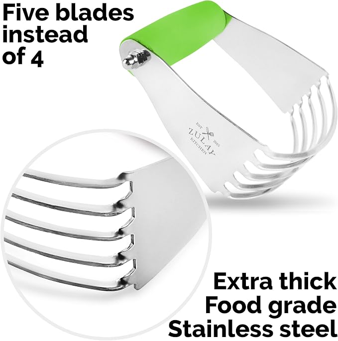 Professional Dough Blender, Pastry Cutter Stainless Steel, Heavy Duty Pastry - Image 5