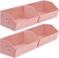 Closet Baskets for Shelves Trapezoid - Decorative Storage Baskets with