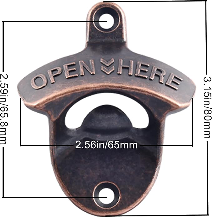 Retro Bottle Cap Opener Mountable - Image 6