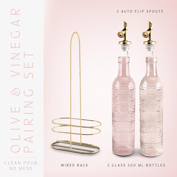 COOK WITH COLOR Glass Olive Oil Bottle Dispenser - Image 3