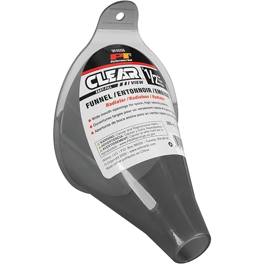 Performance Tool W4056 Clear View Easy-Fill Funnel by PerformanceTool