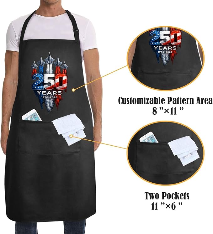 Us 250 Years Of Freedoms Apron - Image 4
