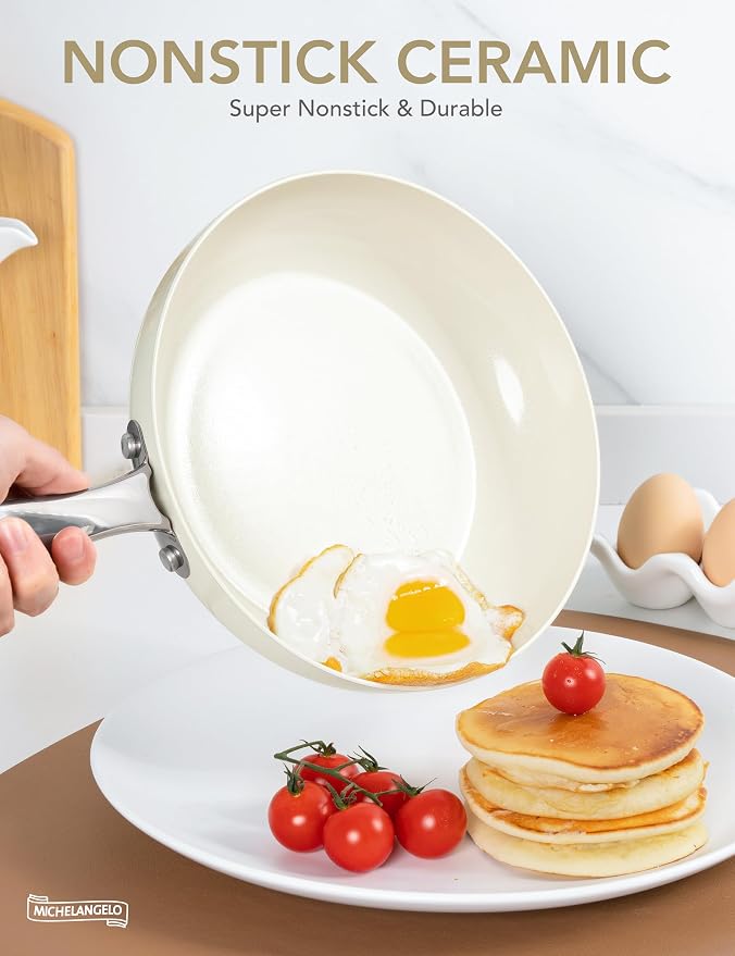 MICHELANGELO 10 Inch Frying Pan - Image 3