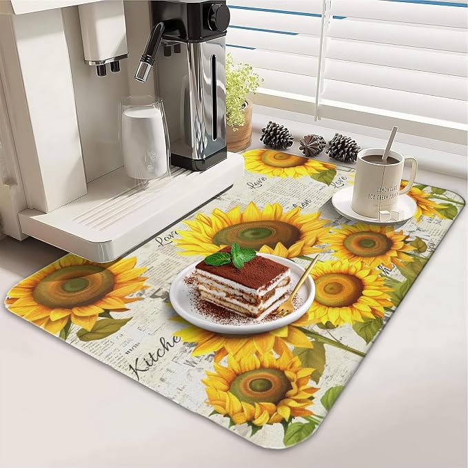 Dish Drying Mat for Kitchen Counter 2 Pack - Image 3