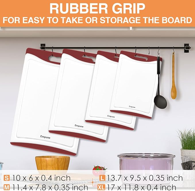 Empune Extra Large Cutting Boards, Plastic Cutting Boards - Image 3