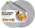 Silicone Microwave Mats, Walfos Heat Resistant Multi-Purpose Microwave Trivet by Walfos
