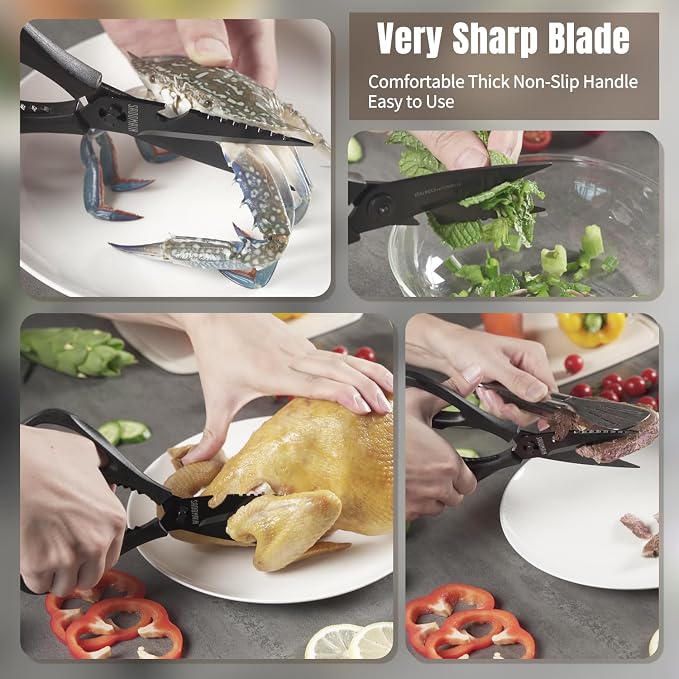 3-pack Kitchen Scissors All Purpose, Heavy Duty Kitchen Shears - Image 5
