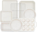 Vinino 8-Piece Baking Pans Set Nonstick, Bakeware Set includes
