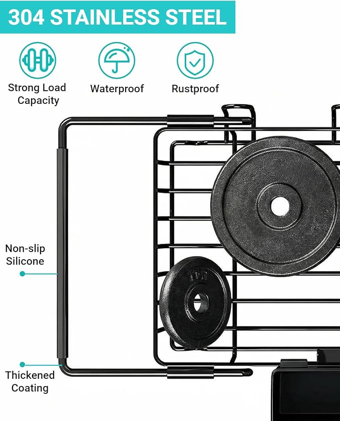 Sylfaen Expandable Over The Sink Dish Drying Rack, Stainless Steel Dish Rack in - Image 6