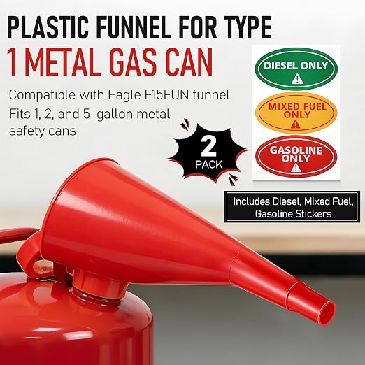 Plastic Funnel for Type I Metal Safety Cans, Compatible - Image 2