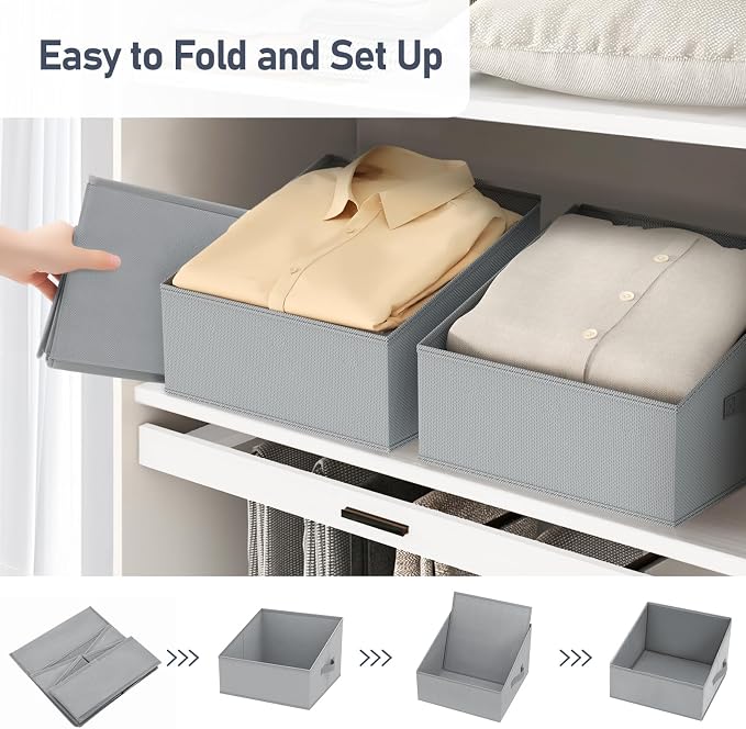 DIMJ Closet Storage Bins 10 Pack - Image 4