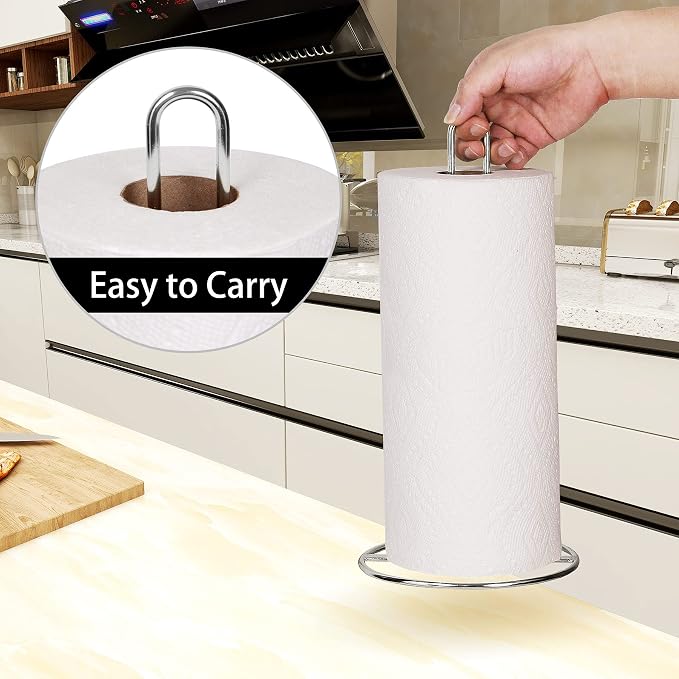 Paper Towel Holder Countertop, Kitchen Paper Towel Stand Holder - Image 2