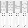 4 PCS Cheese Grater, Stainless Steel Cheese Shredder, Lemon Vegetable Slicer by Qivorimith