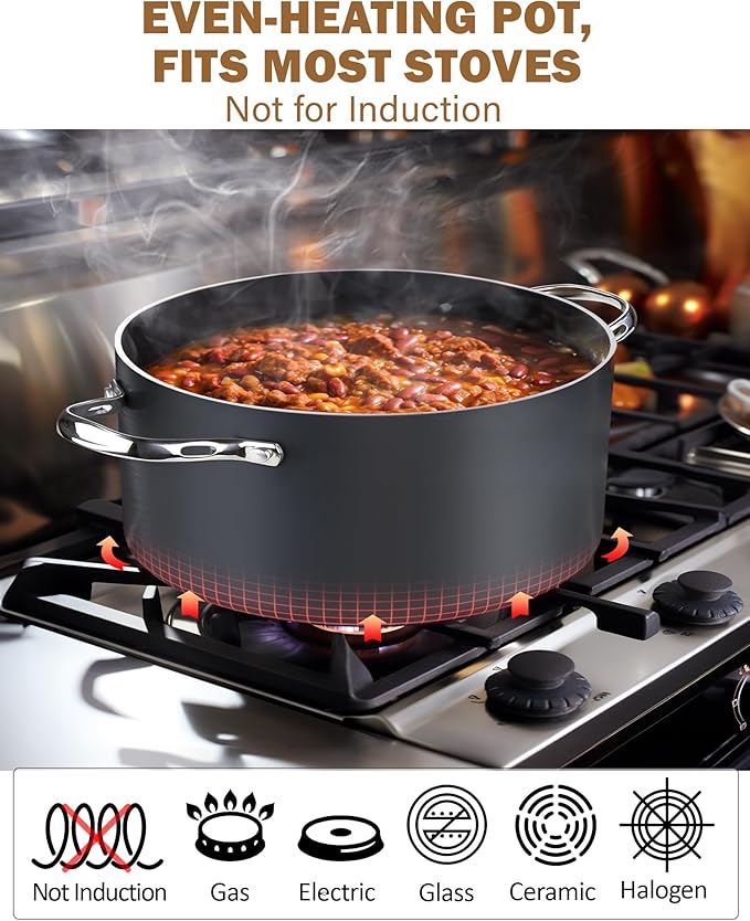 Cooks Standard Stock Pot Dutch Oven Casserole - Image 3