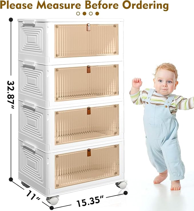 CTSNSLH 4 Tier Plastic Storage Bins - Image 2