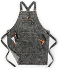 Jeanerlor - Cotton Denim Shop Black Tool Aprons - Jean Work Aprons by Jeanerlor