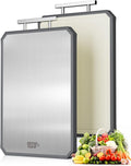 SNOWCLAD Stainless Steel Cutting Board, Double Sided Steel Bread Boards by SC-LLC