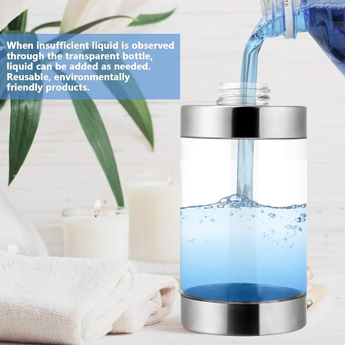 Dish Soap Dispenser Stainless Steel Case Acrylic Liner Hand Pump Dispenser - Image 4