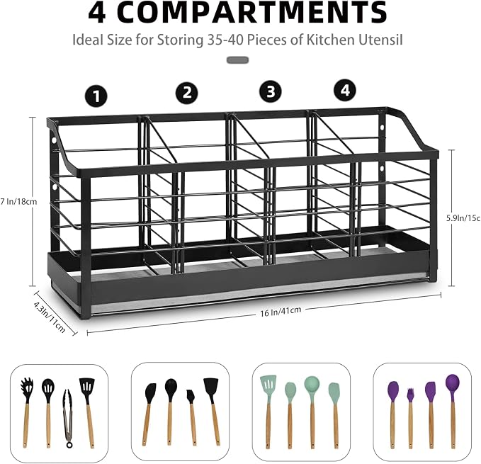 Large Kitchen Utensil Holder - Image 2