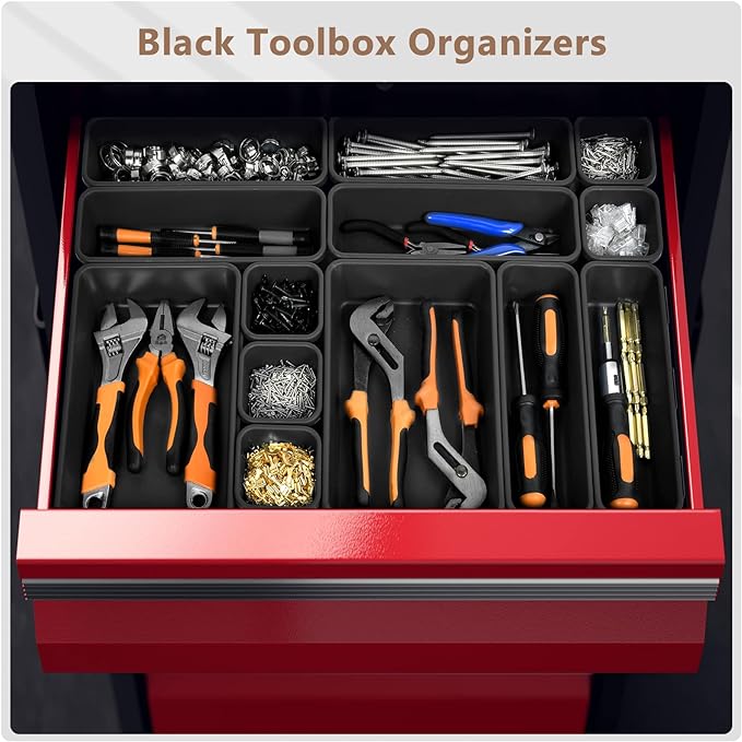 【More Larger Size】A-LUGEI【69 PCS-5 Size】 Tool Box Organizer Tray Divider - Image 4