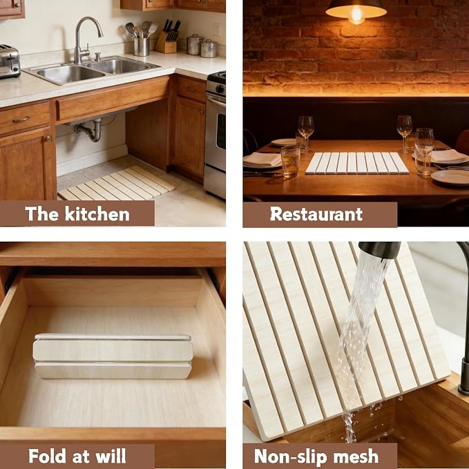 Dish Drying Mats, Large 24x16 Inch Diatomaceous Earth Drying Mat / - Image 7