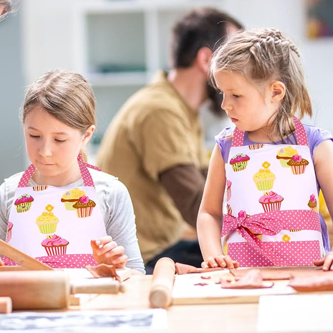 G2PLUS Kid Cotton Aprons, Toddler Apron - Image 7