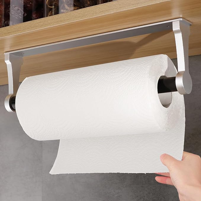 MONEER Paper Towel Holder Under Cabinet, Paper Towel Holder, Aluminum Alloy by MONEER
