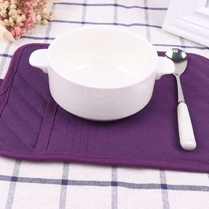 Anyi Pot Holders for Kitchen Heat Resistant, Cotton Hot Pads for Counter Table - Image 5