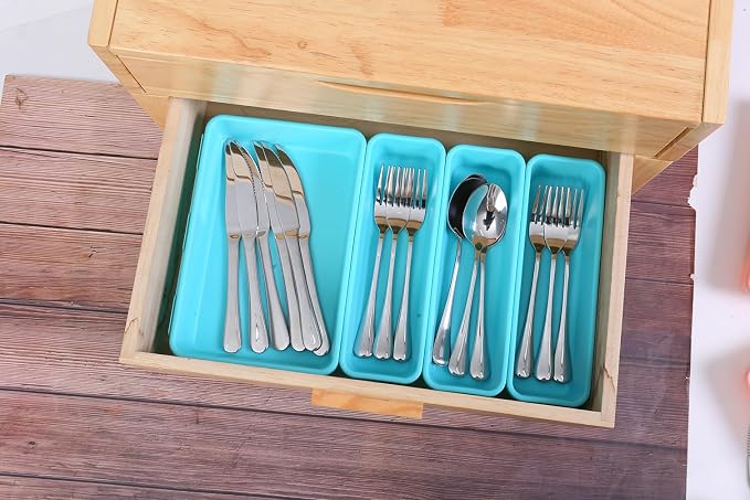 Kutesna 15 PCS Interlocking Desk Drawer Organizer Separator - Image 5