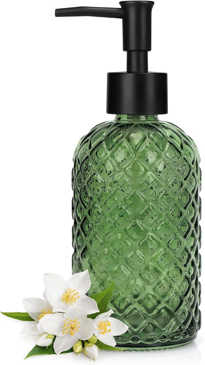 Topsky Gem Glass Soap Dispenser by HomeandKitchenNO1