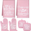 Sratte 6 Pcs Kitchen Decor Accessories Set Farmhouse Towels Pot Holders Oven by Sratte