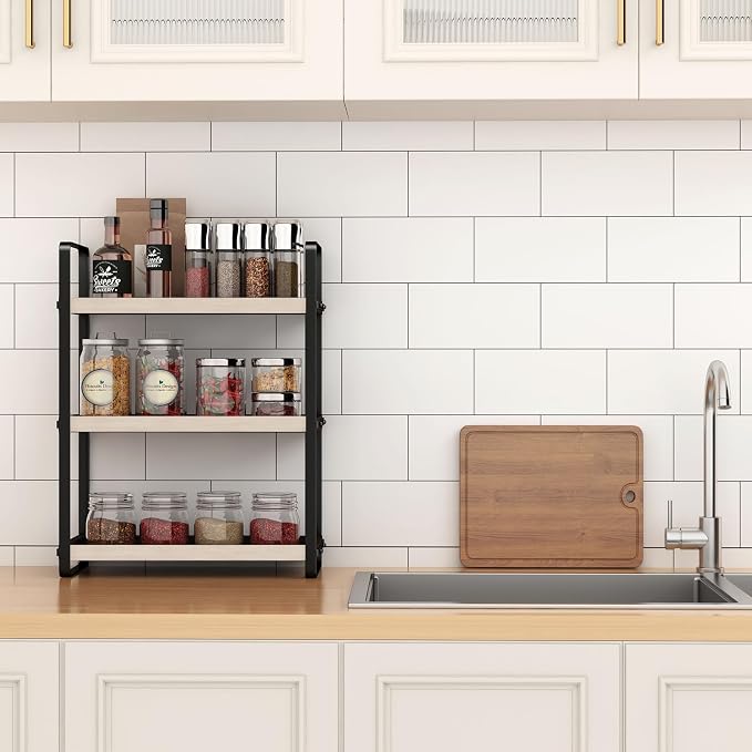 HNRLOY Bathroom Counter Organizer, Bathroom Countertop Organizer, Counter Shelf - Image 2