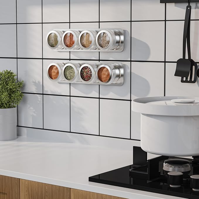 Vetacsion Set of 16 Magnetic Spice Tins - Image 7