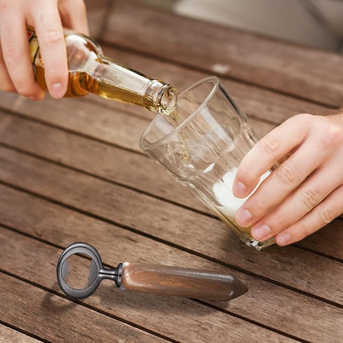 Metal Bottle Opener Kit, DIY Beer Opener Hardware DIY Craft Handmade Wood - Image 7