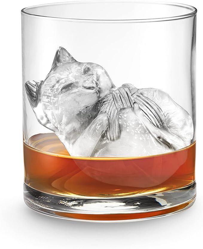 Tovolo Cat Ice Cube Mold with Yarn Pack of 2 Large Kitten Ice Molds - Image 4