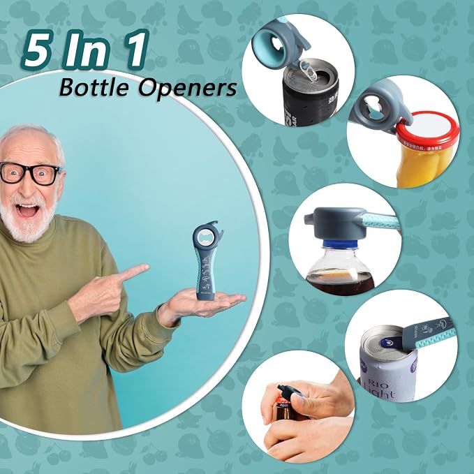 Jar Opener, 6 In 1 Bottle Opener Can Opener - Image 4
