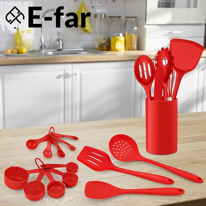 E-far Silicone Cooking Utensils Set, Silicone Kitchen Tools - Image 7