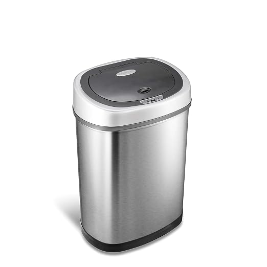 Ninestars DZT-42-9 Automatic Touchless Infrared Motion Sensor Trash Can by NINESTARS