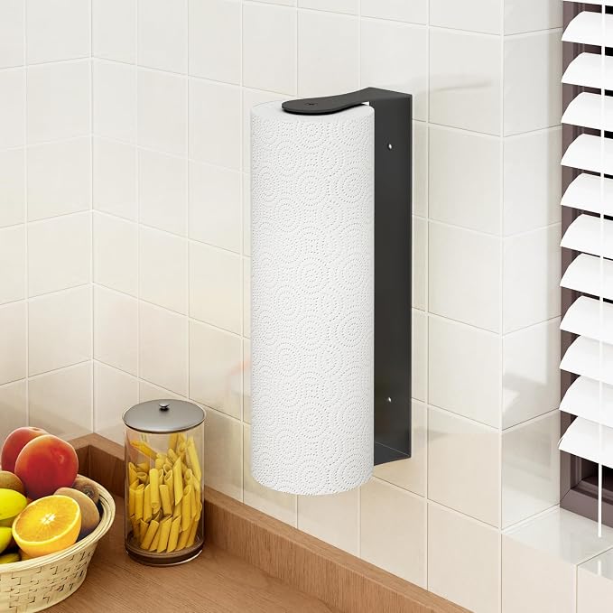 Paper Towel Holder Under Cabinet, Stainless Steel, Wall Mount - Image 8