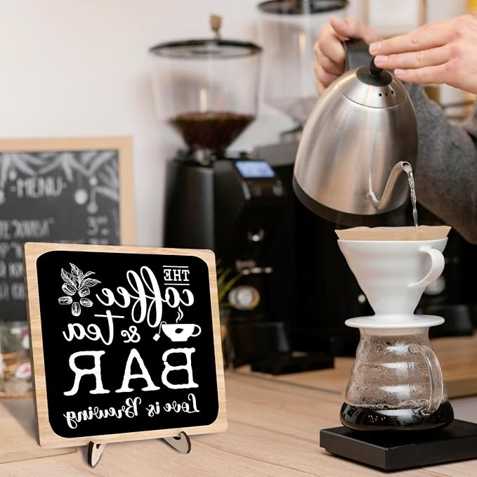 Coffee Bar Plaque, Vintage Desk Decor - Image 2