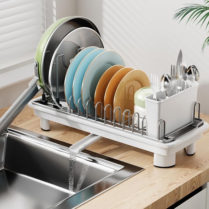 Laveshop Small Dish Drying Rack, Compact Dish Drainer by Unknown