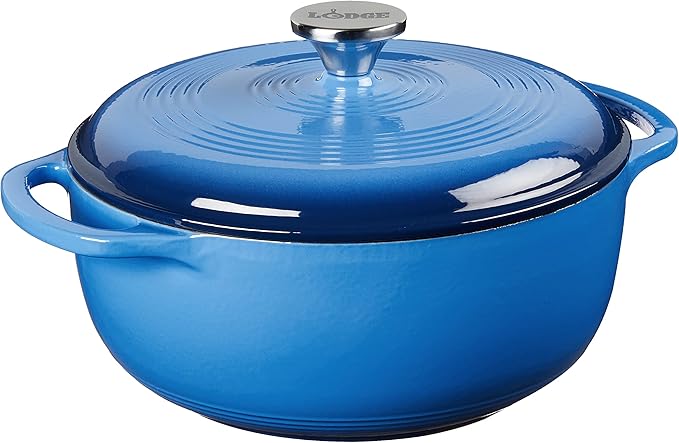 Lodge 4.5 Quart Enameled Cast Iron Dutch Oven by Lodge