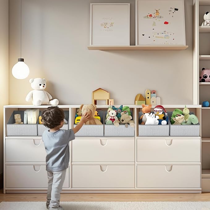 DIMJ Trapezoid Storage Bins, Closet Storage Bins - Image 3