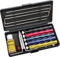 Lansky Deluxe Knife Sharpening System: 5-Stone Ceramic Knife Sharpener Kit by Lansky