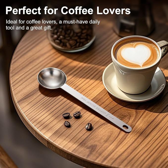 2PCS Coffee Scoop Spoons, 15ML Stainless Steel Measuring Spoons - Image 7