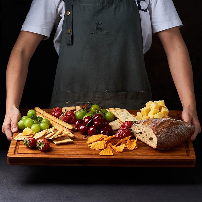 Allsum XL Cutting Board for Kitchen, 20x15" Extra Large, Cheese Board, Durable - Image 4